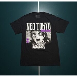 Neo Tokyo Anime T-shirt‎ Size Medium Black Vintage Akira Cyberpunk Japan